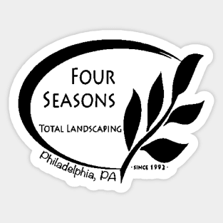 Four Seasons Total Landscaping Black Logo Sticker